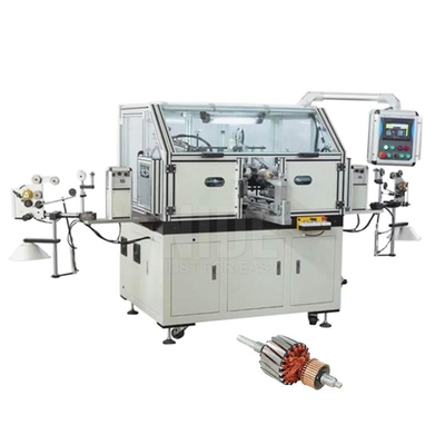 The Factory 2 Stations Universal Motor Armature Wind Turbine Automatic Ceiling Fan Rotor Flyer Winding Machine
